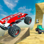 Mega Ramp Monster Truck Race