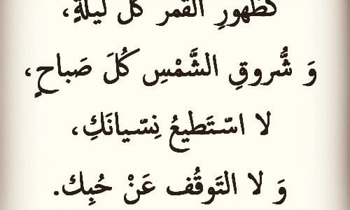 رسالة حب واشتياق الى حبيبي