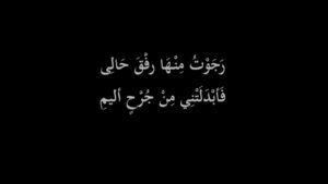 شعر حزين باللغة العربية