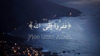 ففروا إلى الله