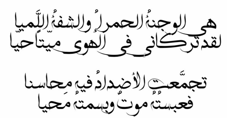 مقتطفات من شعر الشوق