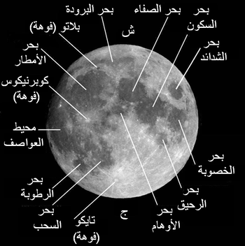 معلومات عن سطح القمر 