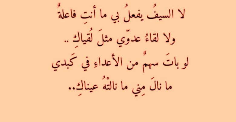 اشعار للمتنبي