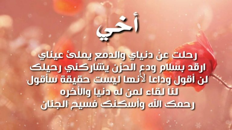 شعر عن الاخ الميت عراقي يبكي الحجر