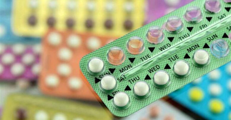 حكم حبوب منع الحمل، شريط أقراص لحبوب منع الحمل.