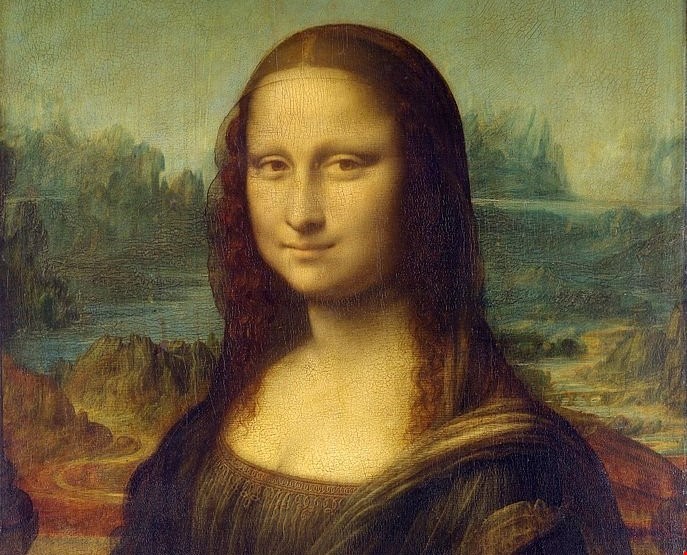 لوحة الموناليزا للفنان ليوناردو دي فينجي.
