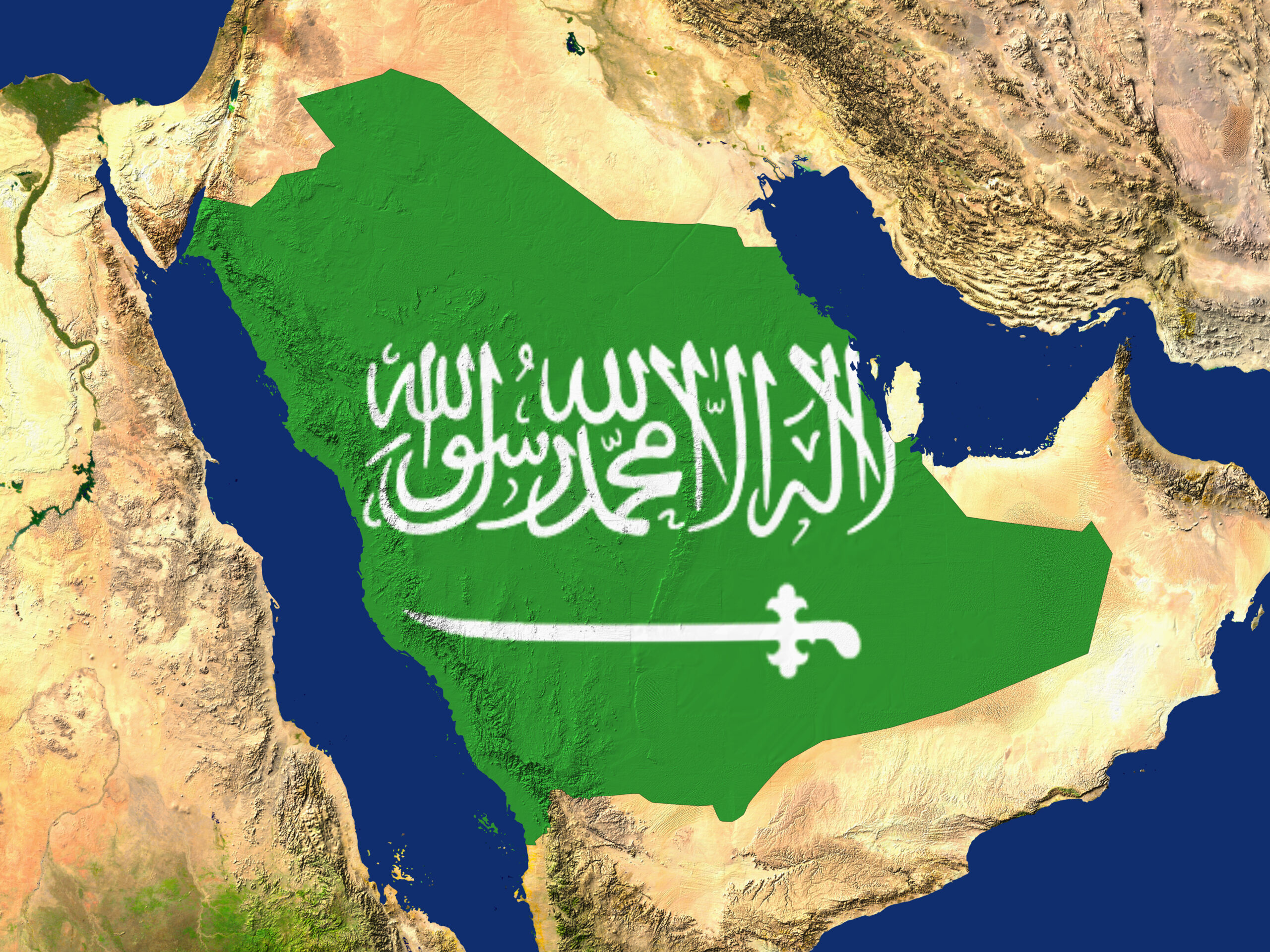 كم مساحة المملكة العربية السعودية وعدد سكانها
