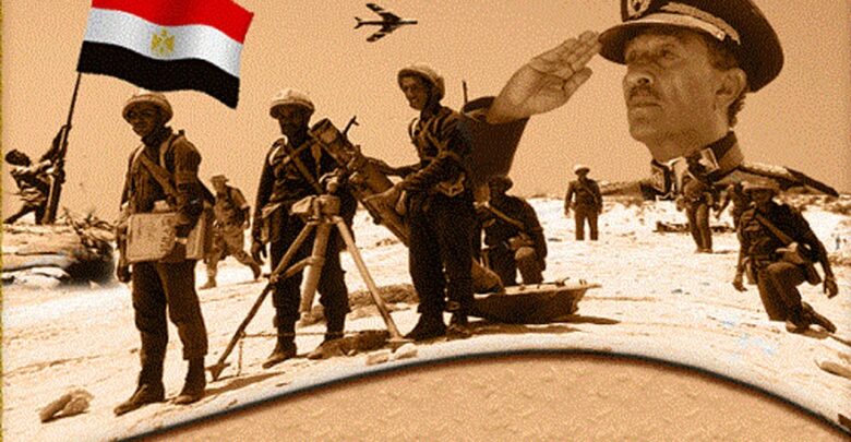 رفع العلم على أرض سيناء