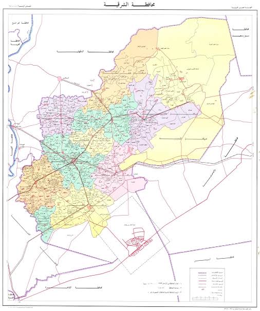 خريطة محافظة الشرقية