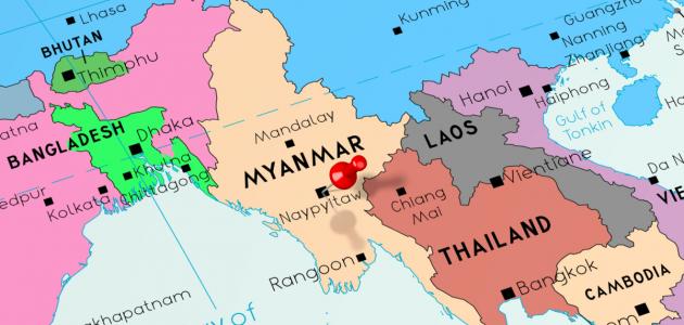 موقع ميانمار