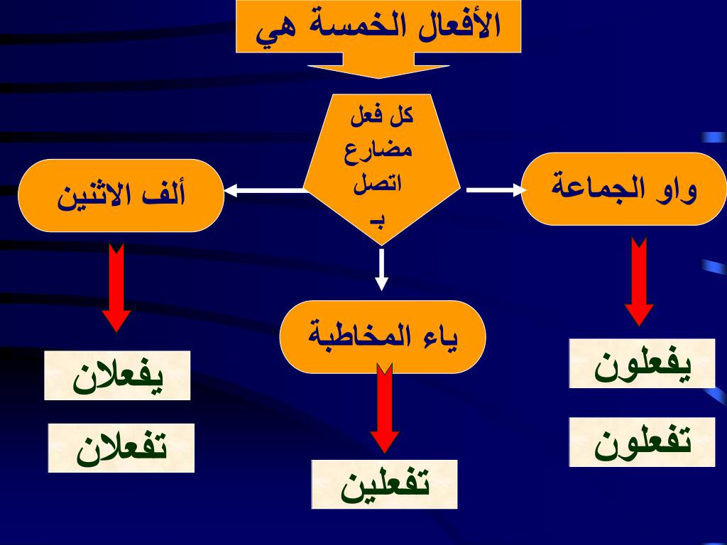 علامة رفع الأفعال الخمسة هي