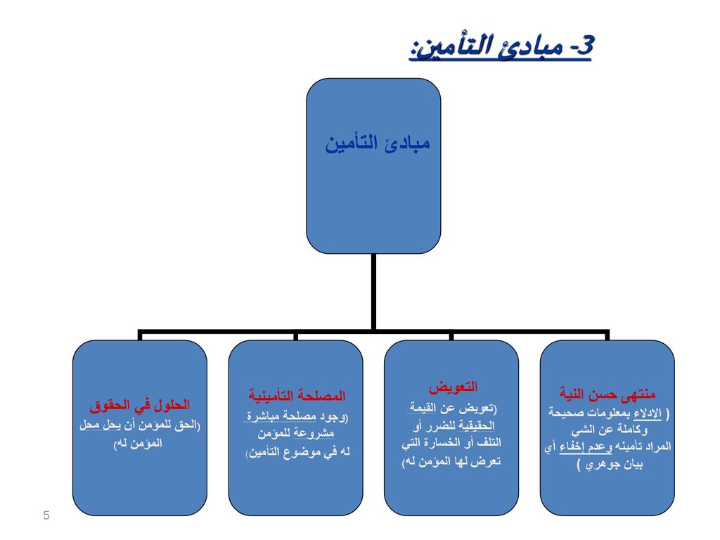 مبادئ التأمين