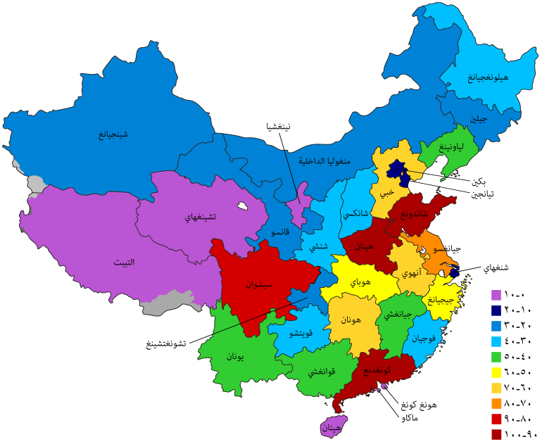 تقسيم الصين