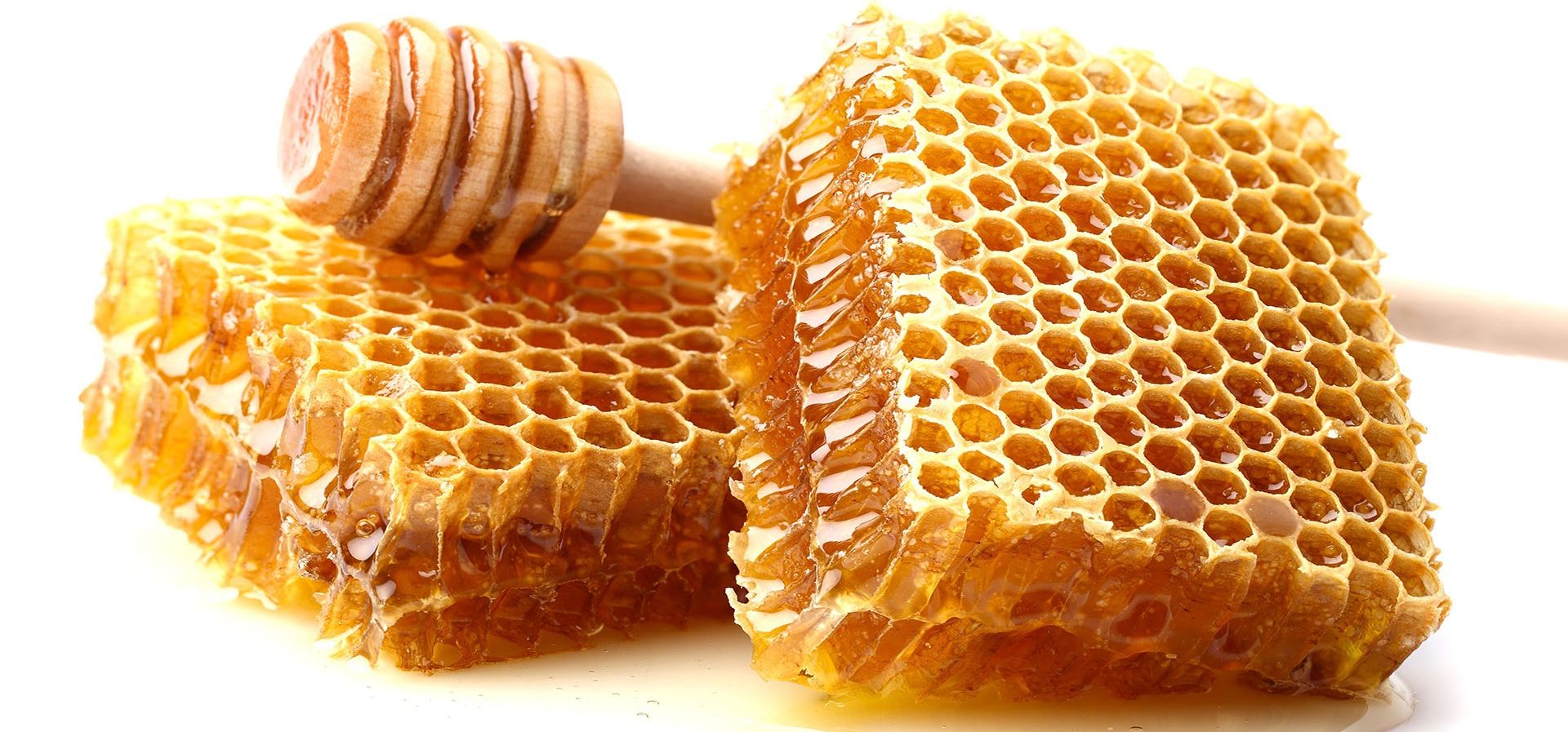 شكل شمع العسل الطبيعي.