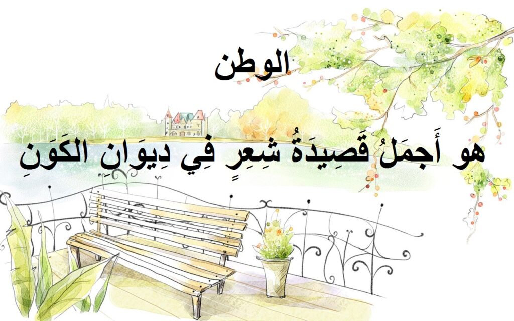 كلام جميل عن الوطن
