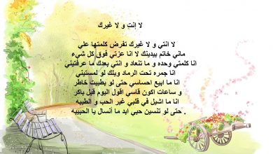 خلفية رومانسية مرسومة مكتوب فيها شعر.