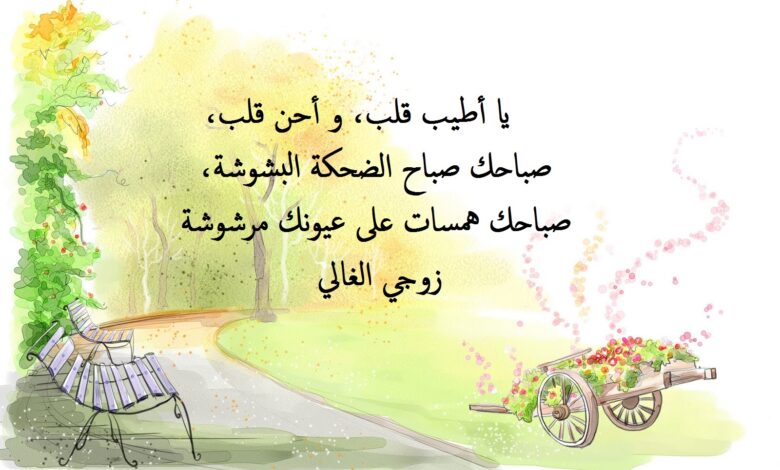 عبارات حب رائعة عن الزوج.