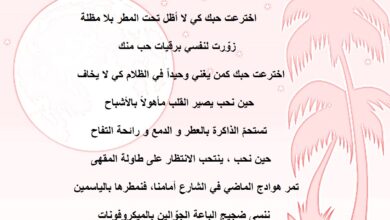 قصيدة قصيرة غزل.
