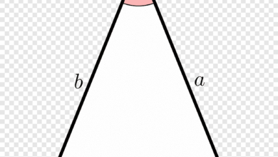 مساحة المثلث متساوي الساقين