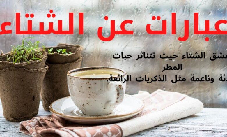 عبارات عن الشتاء